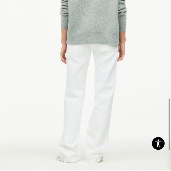 ZARA Into The Classic The RELAXED WORKER JEANS LIMITED EDITION White Size 0 - Picture 3 of 10